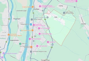 Pest megye Sződ, M2 autópályához közel 4.6 HA gazdasági, kereskedelmi, szolgáltató övezetbe tartozó telek eladó