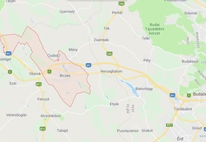 Fejér megye Bicske 4.1 HA gazdasági, kereskedelmi, szolgáltató övezetbe tartozó telek eladó